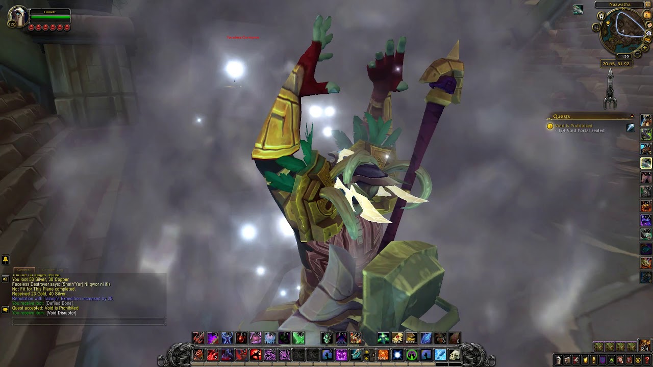 Void is Prohibited Quest ID 49956 Playthrough WoW