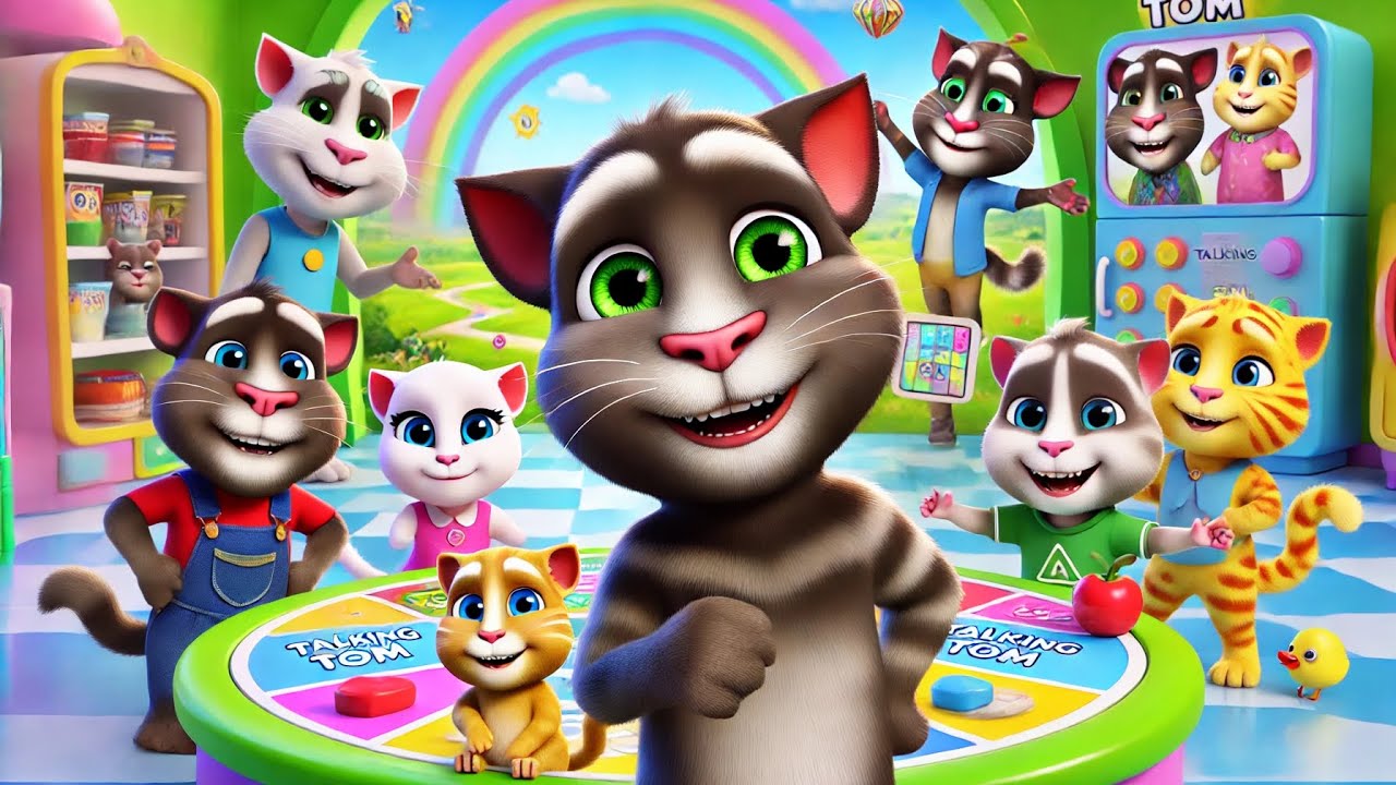 Talking Angela and Friends Clean Up! 🏡 | Talking tom y angela limpiando ...