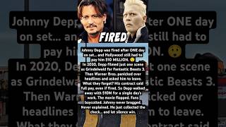 Johnny Depp was fired after ONE day on set..😮