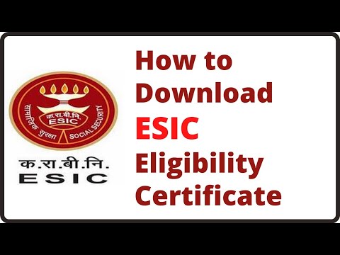 ESI Eligibility Certificate Download || How to Download Eligibility Certificate from ESIC IP Portal