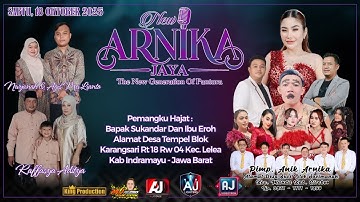 🔴 LIVE MALAM NEW ARNIKA JAYA SABTU, 18 OKTOBER 2025 DESA TEMPEL KEC. LELEA KAB. INDRAMAYU