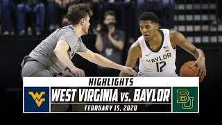 No. 14 West Virginia vs. No.1 Baylor Basketball Highlights (2019-20) | Stadium