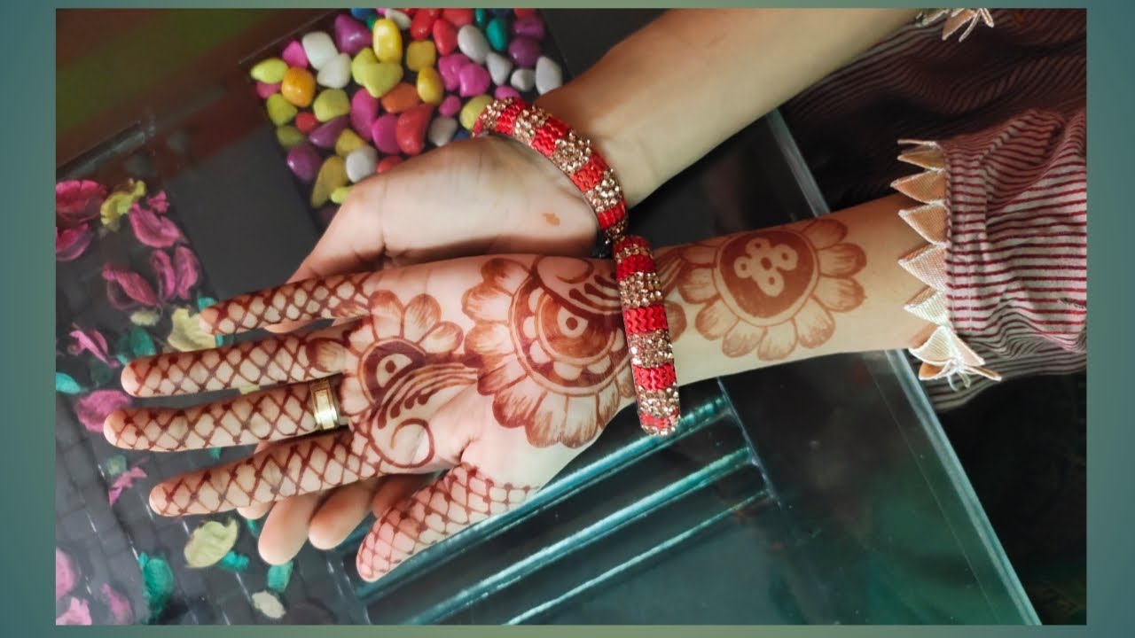 spark shine mehndi design indo arebic mehandi very simple & aligentm