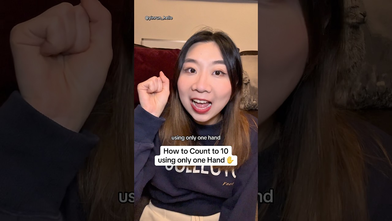 Count from 1 to 10 using just one Hand ✋ 