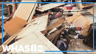 Man rescued from rubble after tornado rips through home