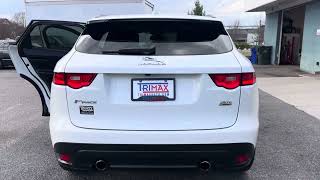 2018 JAGUAR F PACE 30t PREMIUM AWD, Carfax Certified, Clean Vehicle, 81k miles, White w/ Black
