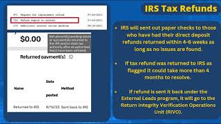 2024 irs tax refund update New refund delay #irs #usa #viral