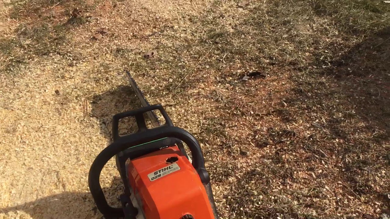 Stihl 039 chainsaw Muffler mod mod YouTube