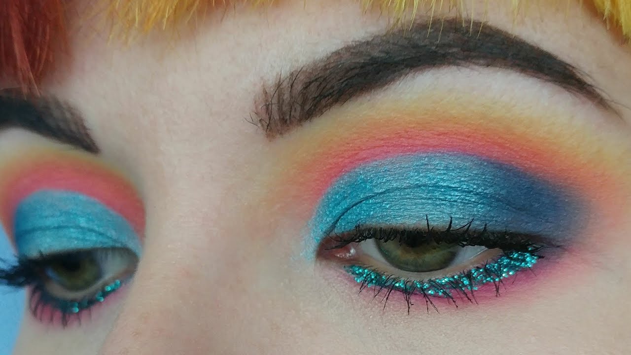 Colorful summer makeup tutorial | Bad habit after shock palette