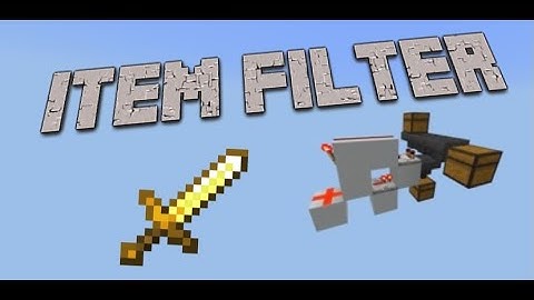 Minecraft Non-Stackable Item Filter Tutorial (Bedrock and Java) 1.19+