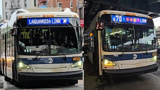 (Rare/Unusual Loan) MTA Bus Company: 2015 New Flyer XD40's on the Q70-Select Bus Service+