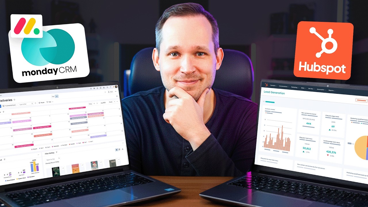 HubSpot vs Monday CRM Comparison: Best CRM? - YouTube