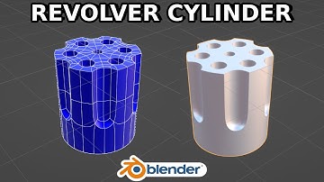 how to model a revolver  cylinder easily in blender