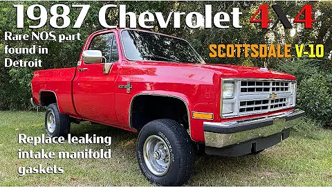 1987 Chevrolet 4X4 Replace Intake Manifold Gaskets Set Timing TBI Engine Square Body Repair