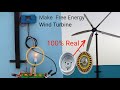 How to Make Wind Turbine Generator 2000 Watt Free Electricity Generator High Power Generator