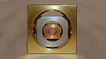 Unusual Cube-in-a-Cube Turning! Brass, Aluminium, Copper, Fusion!