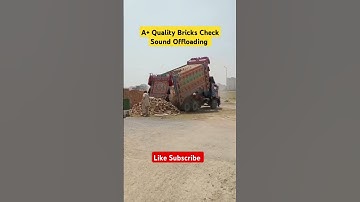 Bricks Offloading On Site A+ Quality. Best Quality Brick Sound #Brick #bricklaying #shorts #trending