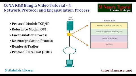 CCNA Bangla Video Tutorial 4 - Network Protocol and Encapsulation Process