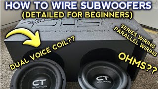 how to wire subwoofers in a box  DETAILED FOR BEGINNERS