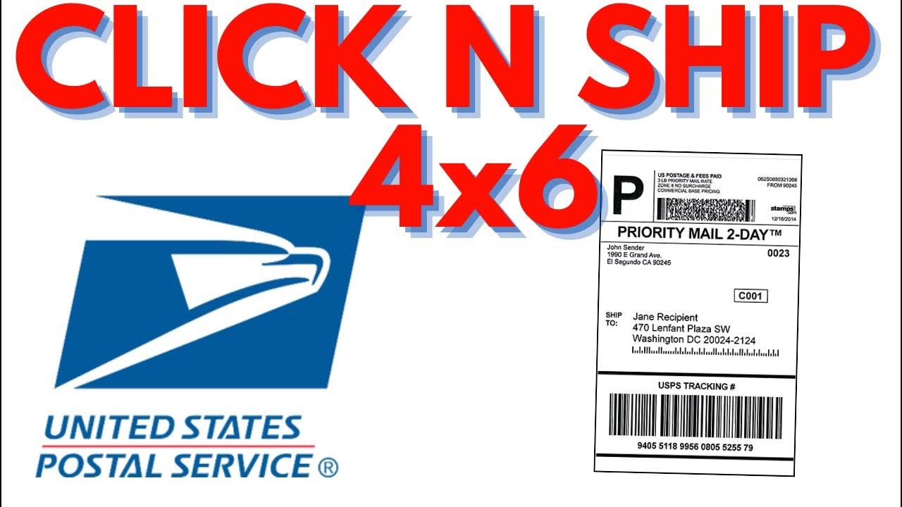 4 x 6 shipping labels from usps click ship finaly youtube