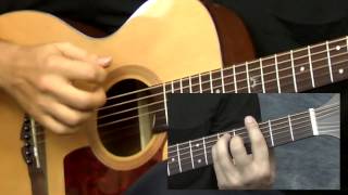 Video thumbnail of "Beginning Guitar Lessons - Acoustic Rock Strum"