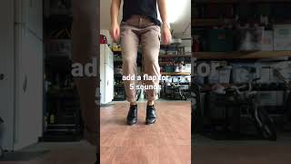 100 Days of Tap.  Day 12: Cramp Roll Series.  #shorts #tap #tap_dance