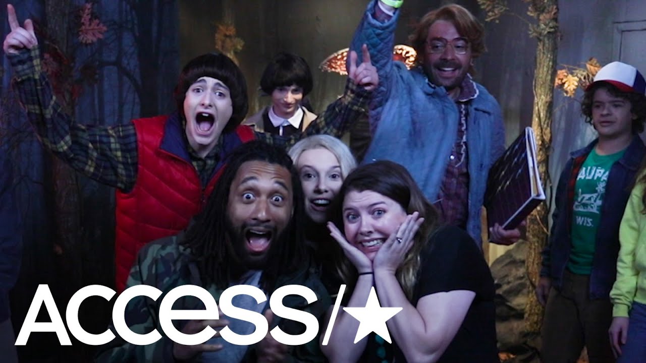 The 'Stranger Things' Kids And Jimmy Fallon Freak Out Fans At Wax Museum! | Access