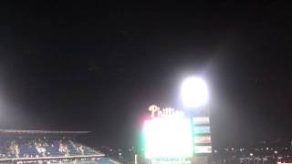Lightning at the Phillies game.