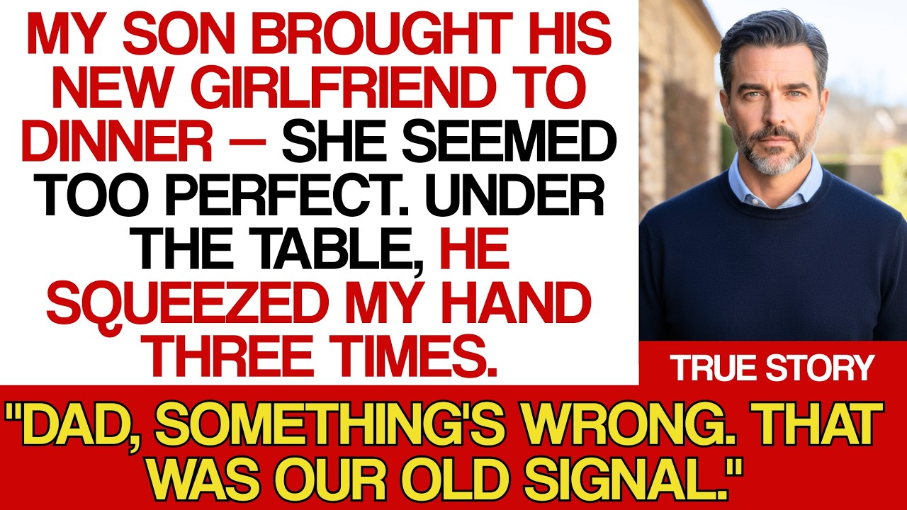 At Sunday Dinner, My Son Squeezed My Hand Three Times — Our Old Signal That Meant, 