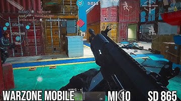 WARZONE MOBILE FIRST SHIPMENT GAMEPLAY MI 10 SNAPDRAGON 865