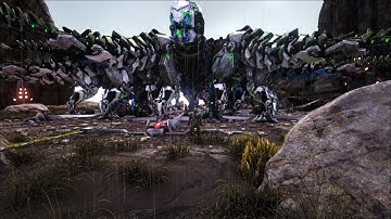 Ark Can I Kill The Alhpa Dragon With My Tek Rex Army?!