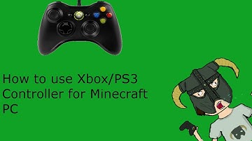 How To use a Xbox/PS3 controller for Minecraft PC (Free)
