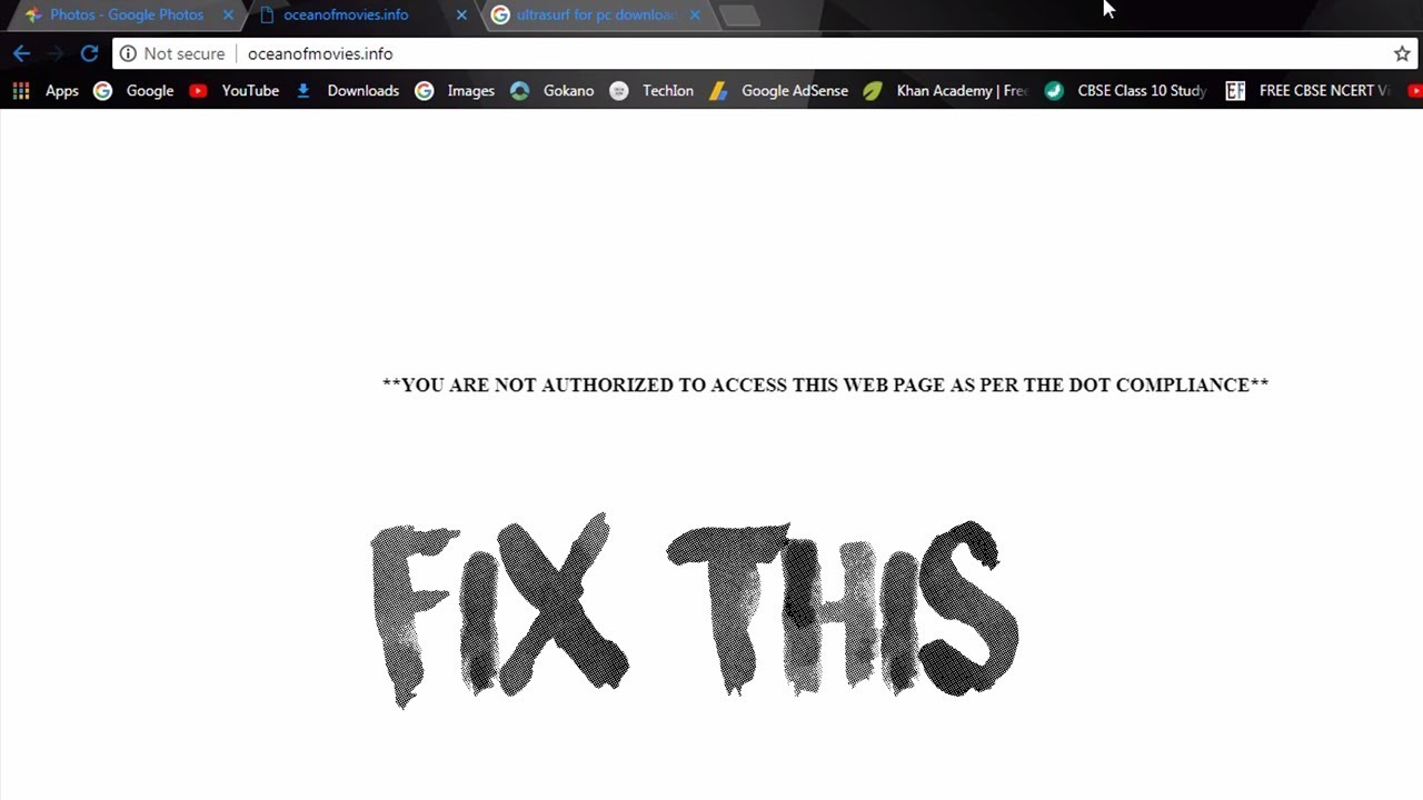 How to Fix *YOU ARE NOT AUTHORIZED TO ACCESS THIS WEB PAGE AS PER THE ...