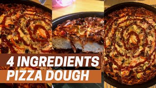 4 Ingredients Pizza dough recipe | Perfect pizza | Luscious Recipes