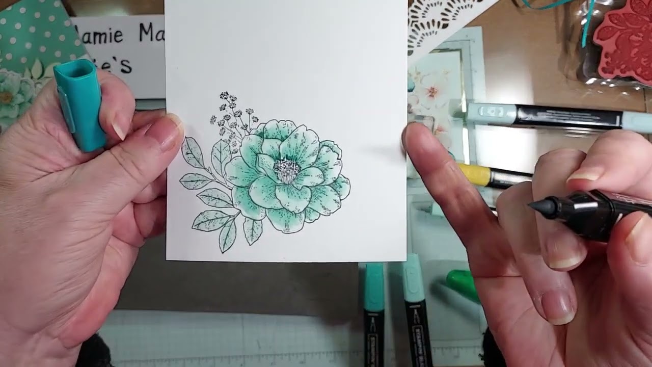 lace edge card tutorial