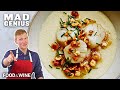 Seafood and Wine Give Cheese Grits Some Elegance | Sancerre-Poached Scallops with Grits | Mad Genius