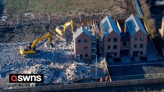 Over 80 new-build homes are being demolished due to faulty foundations | SWNS