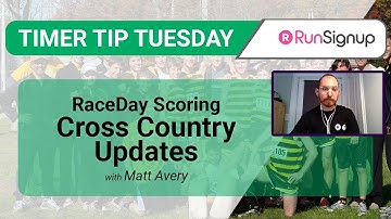 RaceDay Scoring Cross Country Updates