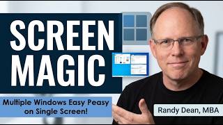 Quick Windows Tip: Organizing Multiple Windows on One Monitor or Screen for Faster Multi-Tasking!