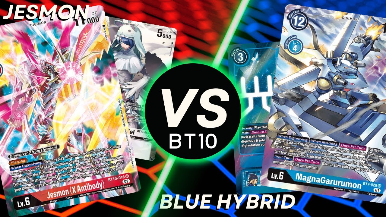 Digimon TCG [BT10] Jesmon VS Blue Hybrid - YouTube