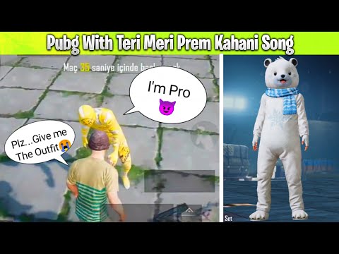 PUBG MOBILE ATTITUDE WITH TERI MERI PREM KAHANI SONG 🔥😈 ( Part - 1 ) By Teach Tube