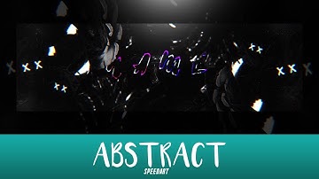 Dark Abstract Twitter Header - Speedart -