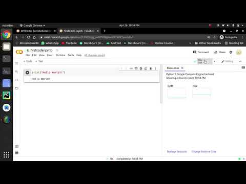 Write your first python code in google colab for free #googlecolab