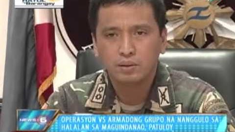 Operasyon vs. armadong grupo na nanggugulo sa halalan sa Maguindanao, patuloy - 10/28/13