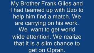 To Oprah Winfrey - Uzo Needed Bone Marrow