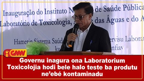Governu inagura ona Laboratorium Toxicolojia hodi bele halo teste ba produtu ne’ebé kontaminadu