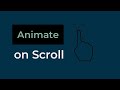 Animate Element on Scroll Javascript AOS Library | CSS Animation Tutorial | csPoint