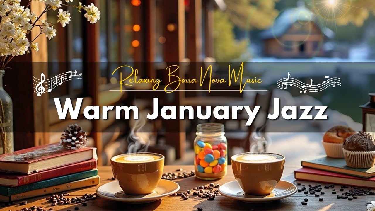 Warm January Jazz Music ☕🌿 Gentle Bossa Nova Coffee Ambience for Calm Focus & Good Mood
