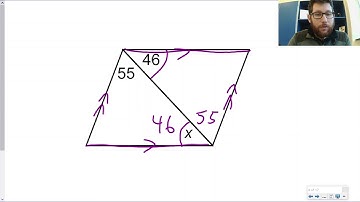 Parallelograms Solving for Angles with a Diagonal