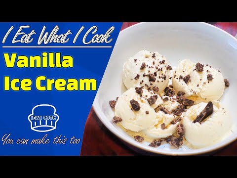 Creamy Vanilla Ice Cream Recipe | Only 3 Ingredients | Easy | IEWICOOK